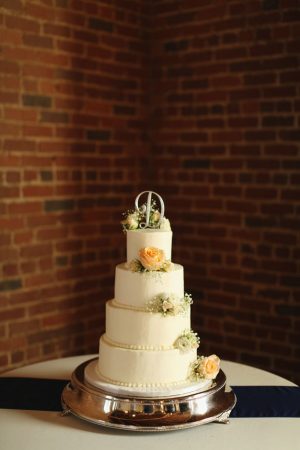 Tall wedding cake - j.woodbery photography