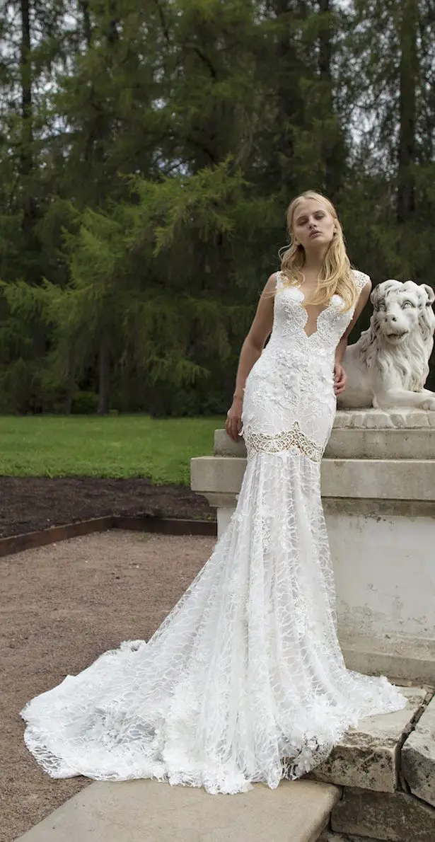Nurit Hen 2017 Wedding Dress - Ivory & White Bridal Collection