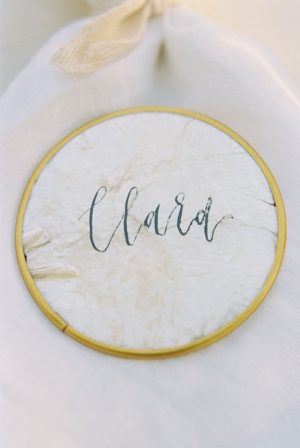 Custom wedding napkin - Sharon Nicole Photography