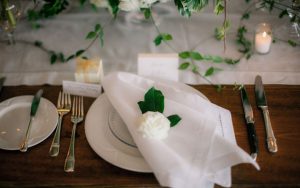 Elegant wedding table setting - Clane Gessel Photography