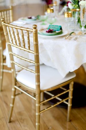 Gold wedding chair - Sarah Goodwin Photography