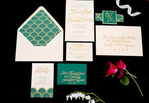 Green wedding invitation ideas - Sarah Goodwin Photography