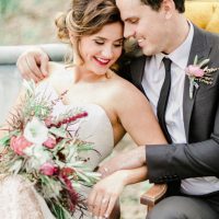 Modern bride and groom - Sharon Nicole Photography