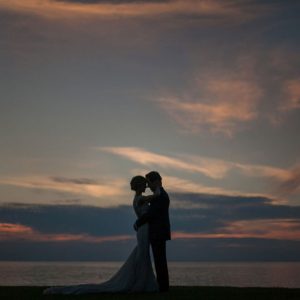 Outdoor romantic wedding portrait - Clane Gessel Photography
