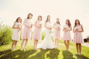 Pink bridesmaid dresses - Skyryder Photography, LLC