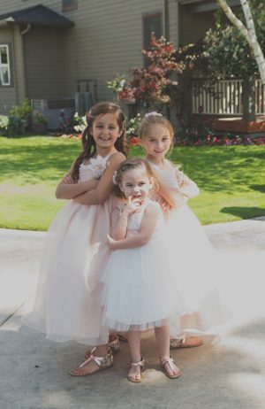 Pink flower girl dresses - Studio De Jonge
