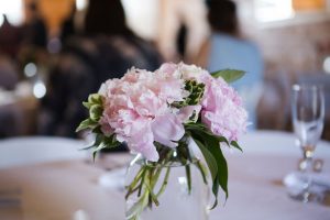 Pink wedding centerpieces - Skyryder Photography, LLC