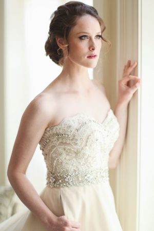 Strapless wedding dress - Sarah Goodwin Photography