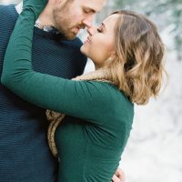 Sweet engagement picture - Mallory Renee Photography