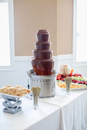 Wedding chocolate fountain - Clane Gessel Photography