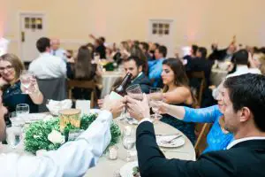 Wedding guests toast - Shandi Wallace Photography