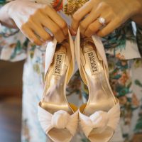 White wedding heels - OLLI STUDIO