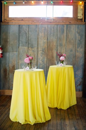 Yellow wedding table setup - Jenna Leigh Wedding Photography