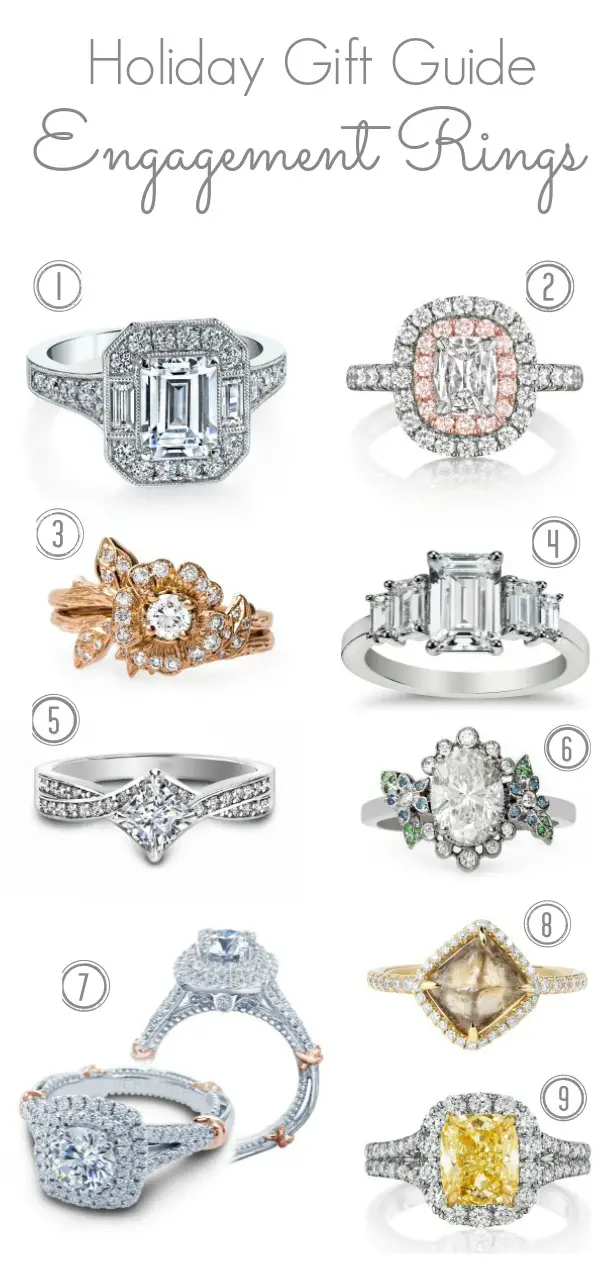 Holiday Gift Guide : Engagement Rings + A Giveaway - Belle The Magazine