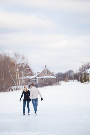 Ice Skating Engagement Inspiration - Wren Photography