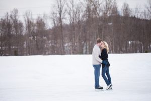 Ice Skating Engagement Picture Ideas - Wren Photography