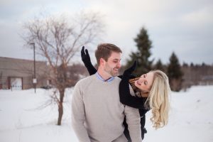 Winter Engagement Photo - Wren Photography