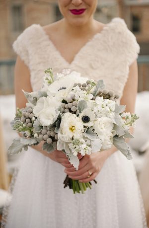 Winter Wedding Bouquet - Photographer: Brooke Schultz