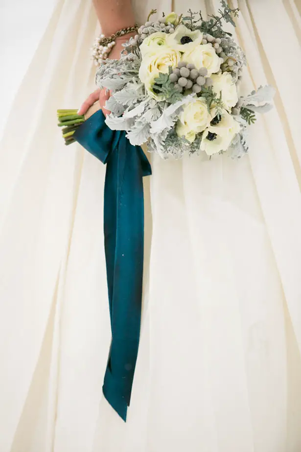 Beautiful winter wedding bouquet - Erin Johnson Photography