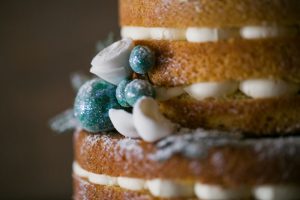 Emerald green wedding cake - Erin Johnson Photography
