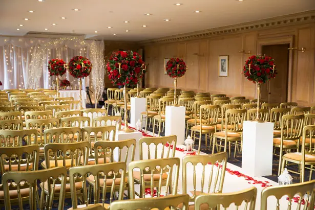 Floral wedding aisle details - Cameo Photography
