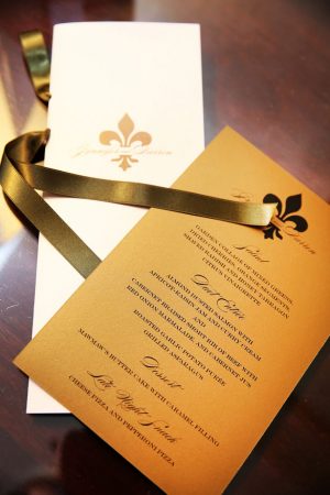 Gold wedding invitations - BLUE MARTINI PHOTOGRAPHY
