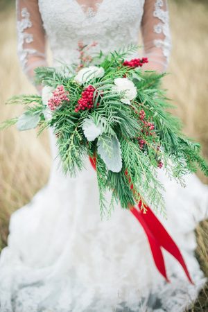 Greenery bridal bouquet - Dani Cowan Photography