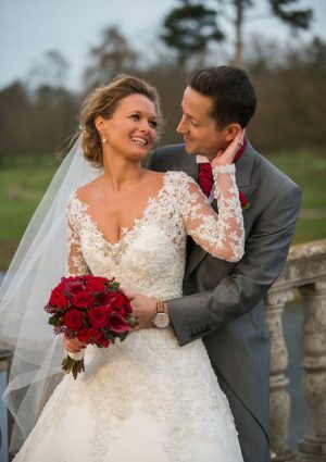 Red bridal bouquet - Cameo Photography