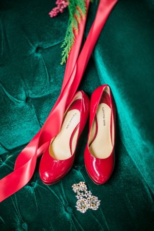 Red bridal shoes - Dani Cowan Photography