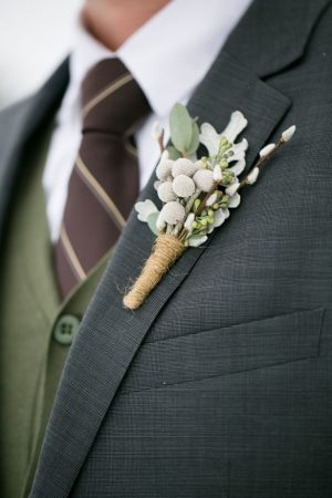 Rustic wedding boutonnier - Erin Johnson Photography