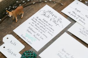 Rustic wedding invitations - Erin Johnson Photography