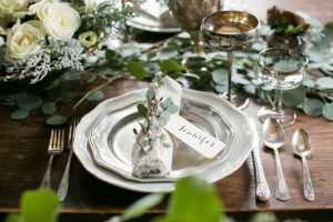 Rustic wedding table details - Erin Johnson Photography
