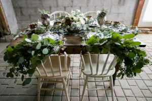 Rustic wedding table setting - Erin Johnson Photography