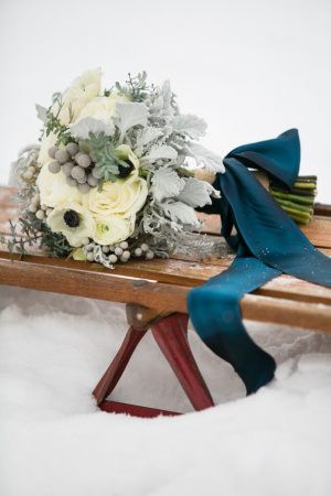 Winter wedding bouquet - Erin Johnson Photography