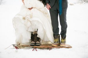 Winter wedding shoes - Erin Johnson Photography