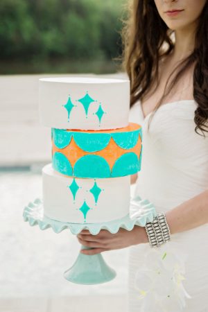 Modern wedding cake - Andie Freeman Photography