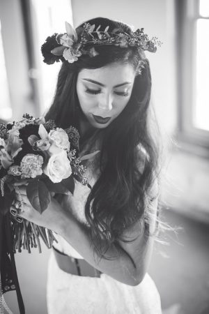 Black and white bridal photo - Alicia Lucia Photography