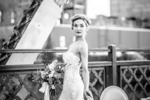 Black and white bridal picture - Kristopher Lindsay Photography