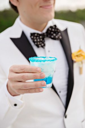 Blue wedding drink - Andie Freeman Photography