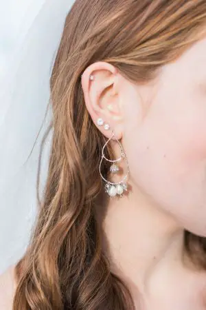 Bridal earrings - Andrea Simmons Photography LLC
