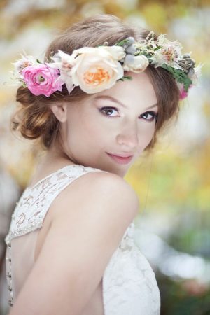 Bridal Floral Crown - Claudia McDade Photography