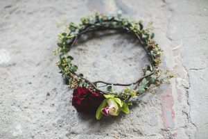 Bridal floral crown - Alicia Lucia Photography