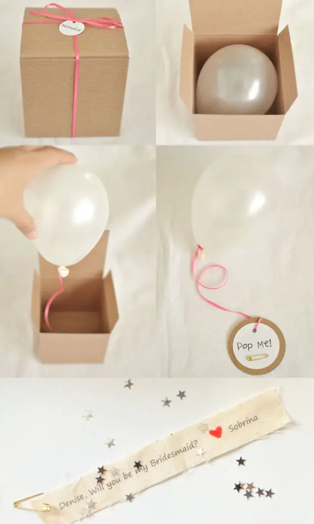 Bridesmaid Proposal Ideas - Balloon Pop