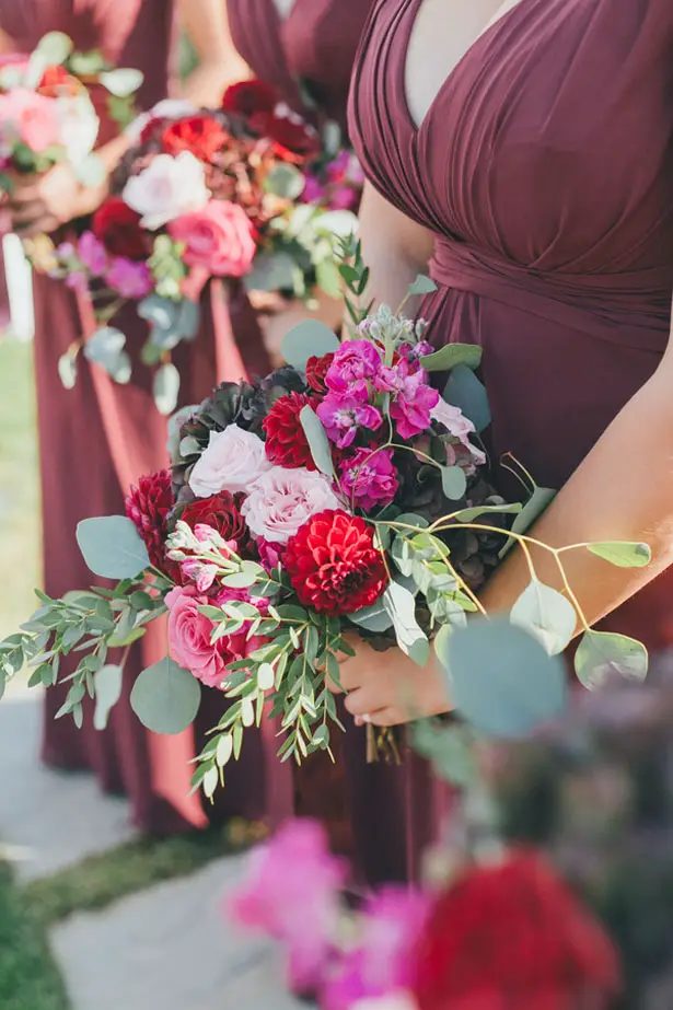 Colorful bridesmaid bouquets - OLLI STUDIO