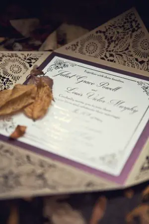 Elegant wedding invitation - Claudia McDade Photography