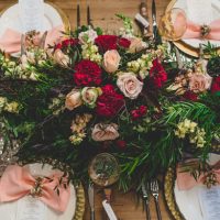 Floral wedding centerpiece - Edward Lai Photography