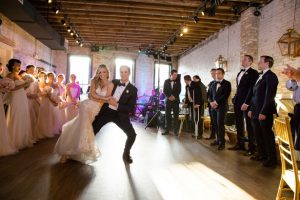 Fun bride and groom dance - Mark Eric Weddings