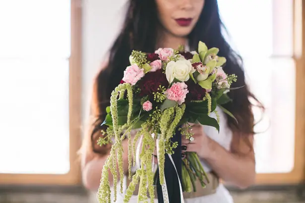 Marsala wedding bouquet - Alicia Lucia Photography
