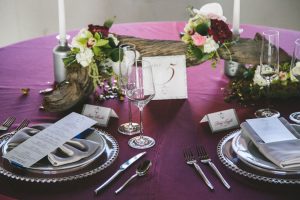 Marsala wedding table-scape - Alicia Lucia Photography