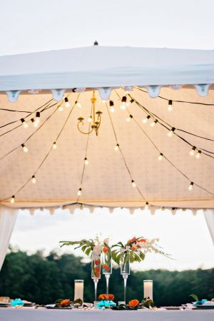 Outdoor wedding reception decor - Andie Freeman Photography